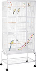 Pawhut Bird Cage 53x10x83cm. D10-089V00WT