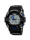 Skmei 1019 Digital Watch Chronograph Battery with Rubber Strap Blue