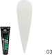 Global Fashion Uv Polygel Shimmer 03 Acrygel Falsche Nagelgel 03 White 30gr