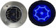 Set 4 Eingesteckte Solarleuchten mit Blau Licht IP44