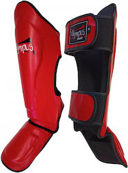 Olympus Sport Prince Shin Guards Adults Red