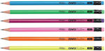 Pencil with eraser - Grafix Fluo (HB) - Hi Text