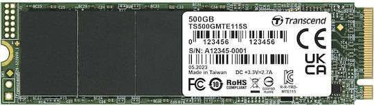 Transcend 115S SSD 500GB Тип M.2 С Връзка PCI Express 3.0 TS500GMTE115S