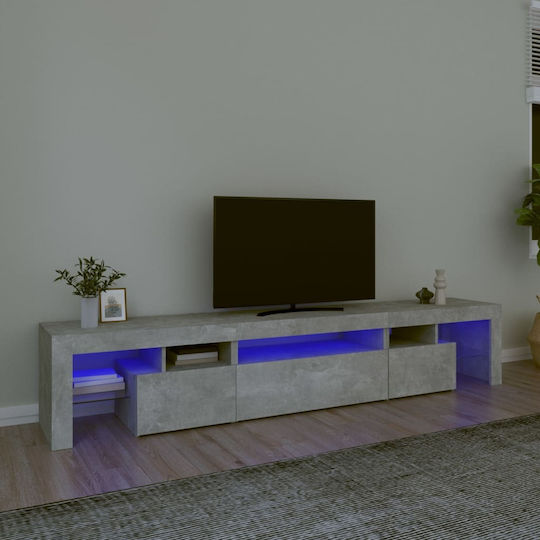 TV-Ständer mit LED-Beleuchtung Graue M215xP36.5xH40cm