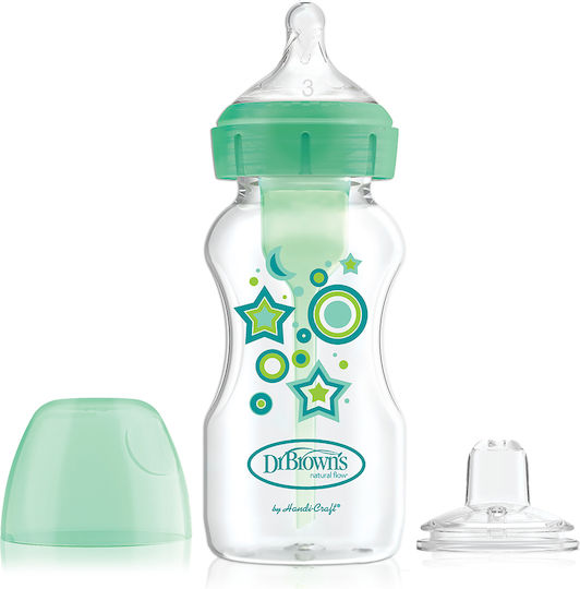 Dr. Brown's Kunststoff Babyflasche Gegen Koliken mit Silikon Saugflasche Für 6+ Monate 270ml