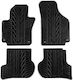 Apesan Set of Front and Rear Mats 4pcs for Mercedes-Benz V Seat Altea / Toledo Volkswagen Golf Black