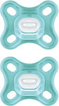 Mam Orthodontic Pacifiers Silicone Turquoise for 0-2 months 2pcs