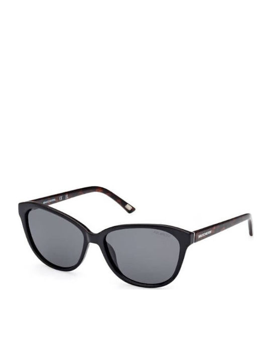 Skechers Sunglasses Μαύρα with Acetate Frame & Black Lens Skechers Sunglasses Μαύρα with Acetate Frame & Black Lens