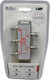 SGL Converter Coaxial 2x female to Coaxial 3x female Silver 1pcs 098517