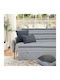 Lino Home Three-Seater Sofa Throw Alirio 170x280cm Gray