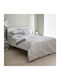 Charalambidis Textiles Duvet Cover Double 200x240 Olive Grey