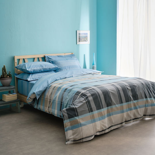 Charalambidis Textiles Плик за Завивка Единичен 160x240 Шотландия Синьо