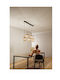 Fan Europe I-Tropikana-S5 Pendant Light Brown Rail for 5 Bulbs E27 115x23.5x176cm