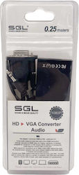SGL 095981 3.5mm / VGA Male to DVI-D Female