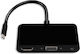 Powertech Μετατροπέας USB-C male σε 3.5mm / HDMI / VGA female 1τμχ CAB-UC064