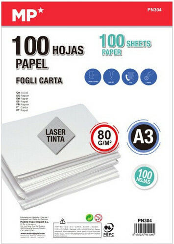 Madrid Papel Χαρτί Εκτύπωσης A3 80gr/m² 100 φύλλα