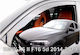 Heko Set of Windbreakers Front Car Dark Fime for BMW X6 F16 5D 2014-2019 2pcs