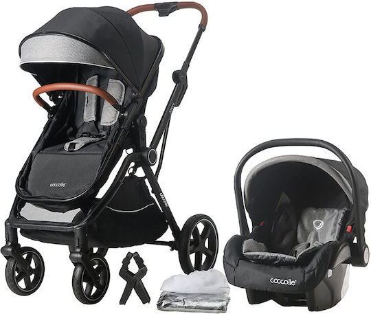 Coccolle Amani Бебешка количка 3 в 1 Диамантено черно