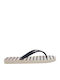 Women's Flip Flops Ecru/Blue