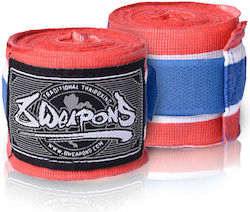 8 Weapons 8090008 Martial Arts Hand Wraps 5m Rot