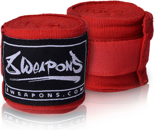 8 Weapons 8090010 Martial Arts Hand Wraps 3.5m Rot