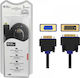 SGL Cable DVI-I male - VGA male 3m Μαύρο (095516)