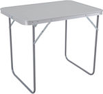 Ankor Tabelle Metallisch Klappbar für Camping 50x60x70cm Gray