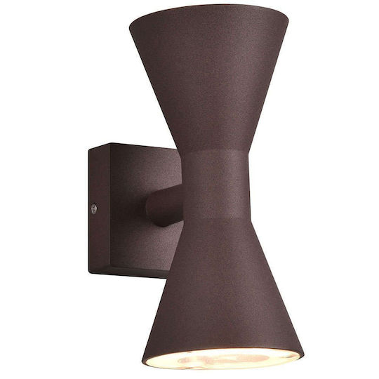 Trio Lighting Стенно Външно Спот Осветление GU10 IP44 Двоен лъч 10x20εκ.