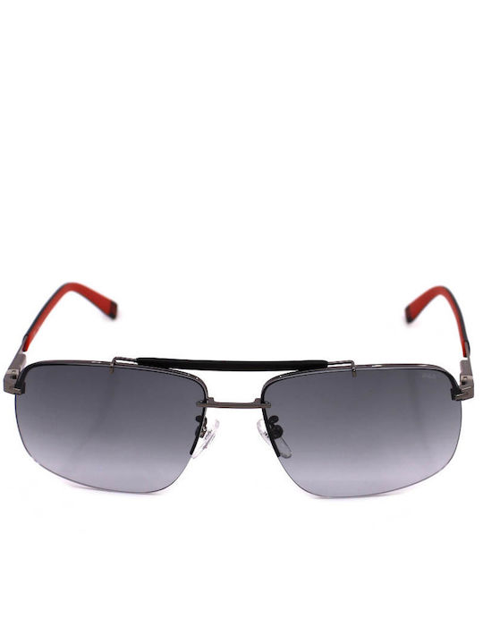 FILA Unisex Sunglasses with Gray Metal Frame an...