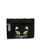 Πορτοφόλι Με Φερμουάρ Κερμάτων Υφασμάτινο Γάτα Μαύρη Pylones BKCA