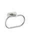 Single Wall-Mounted Bathroom Ring Silver