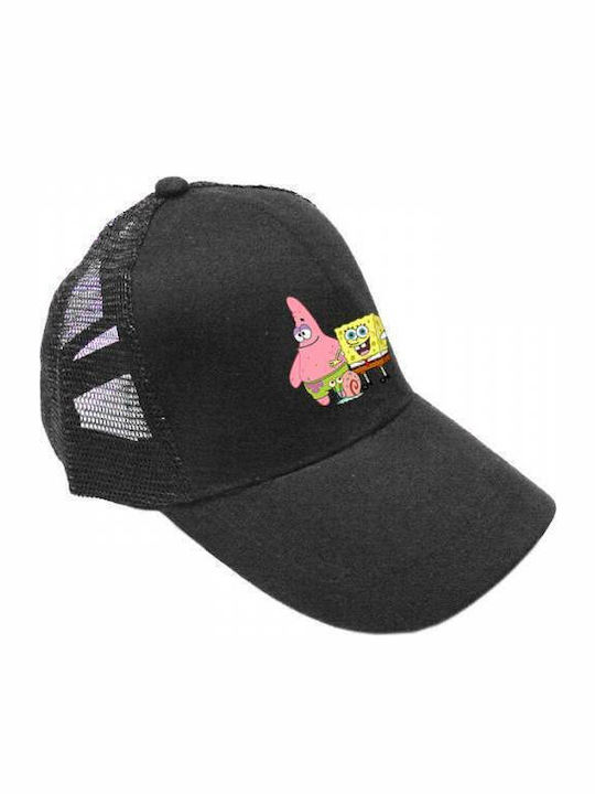 Takeposition Kids' Hat Jockey Fabric Patric and Bob Black
