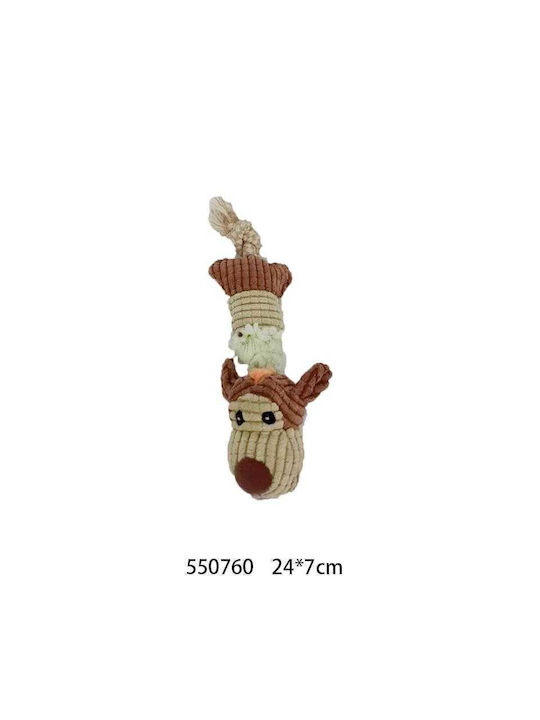 Dog Toy Cuddly Brown 24cm