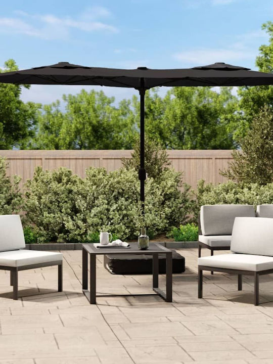 Garden & Terrace Floor Metal Parasol with Stand...