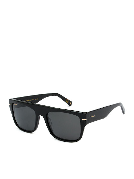 Polar Ochelari De Soare Pentru Bărbați Cu Ramă Neagră Din Plastic Și Lentile Polarized Negre