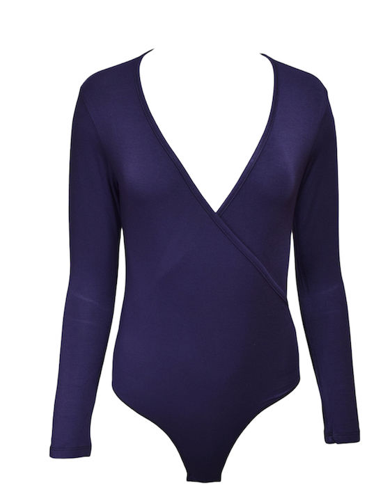 Apple Boxer Lingerie Wrap Long Sleeve Bodysuit ...
