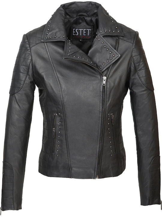 Leather jacket ESTET ADELA Black