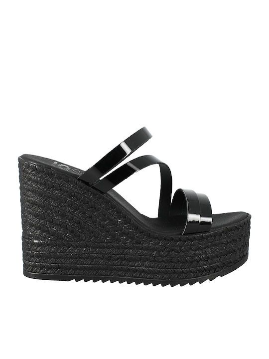 IQ Shoes Летни дамски платформи Черни