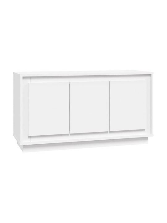 Wooden Buffet White L102xW35xH55cm