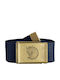 Wide Men's Belt Fabric Webbing Belt Navy Blue