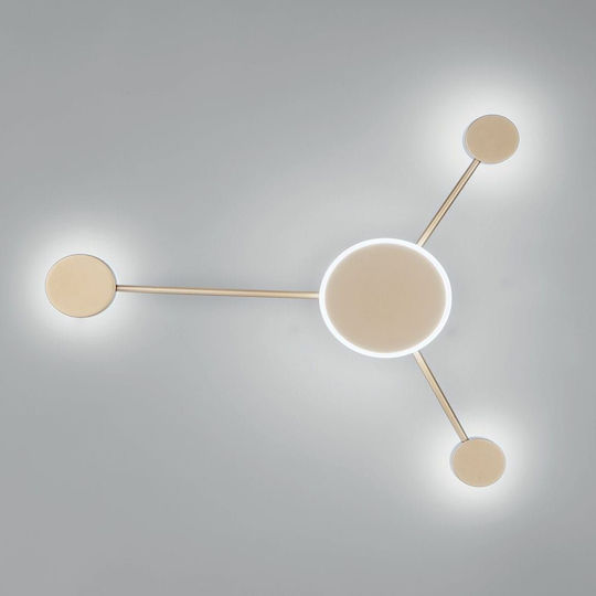 Fan Europe Led-Etere-PL3 Modern Lamp Wall Gold 53x46x6cm