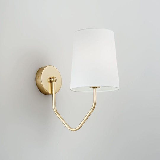 Fan Europe I-Sally-AP Modern Leuchte Wand mit Fassung E14 Gold 31.5x28x15cm