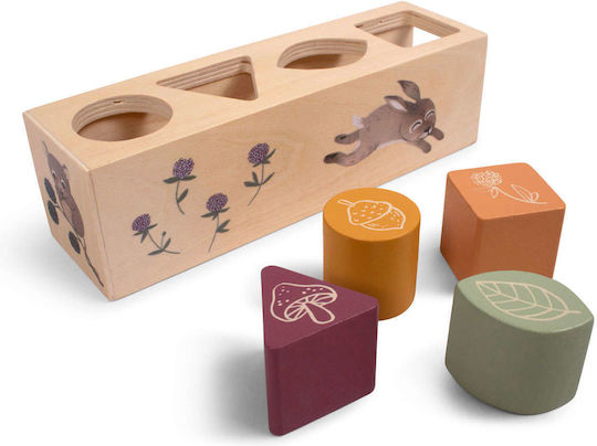 Filibabba Formensortierspiel Shape Sorter aus Holz für 18++ Monate