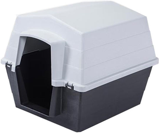 Vesta Dog House Plastic Outdoor Black 80x95x70cm