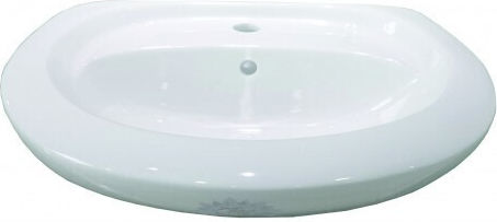 Inter Ceramic Νιπτήρας Δαπέδου Πορσελάνης 51x41cm Λευκός Inter Ceramic Νιπτήρας Δαπέδου Πορσελάνης 51x41cm Λευκός