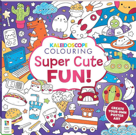 Hinkler Anti-Stress Colouring Book Kaleidoscope Colouring Super Cute Fun KAL-08