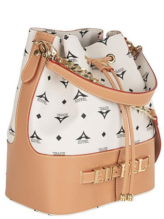 La tour Eiffel /755 Din piele Geantă de damă Crossbody White-Tampa Eco