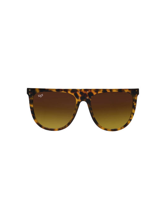 OJO Sunglasses Square Oye Γυναικεία Γυαλιά Ηλίου με Καφέ Κοκκάλινο Σκελετό και Καφέ Φακό 01OCL22756
