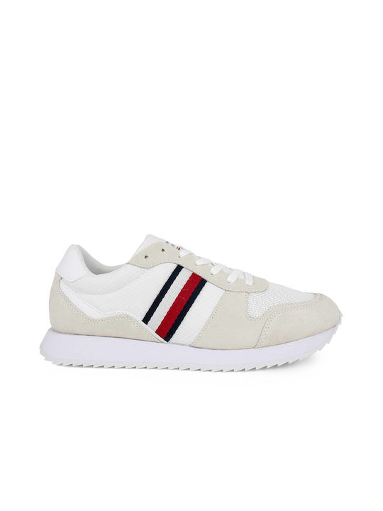 Tommy Hilfiger Runner Evo Ανδρικά Sneakers Μπεζ