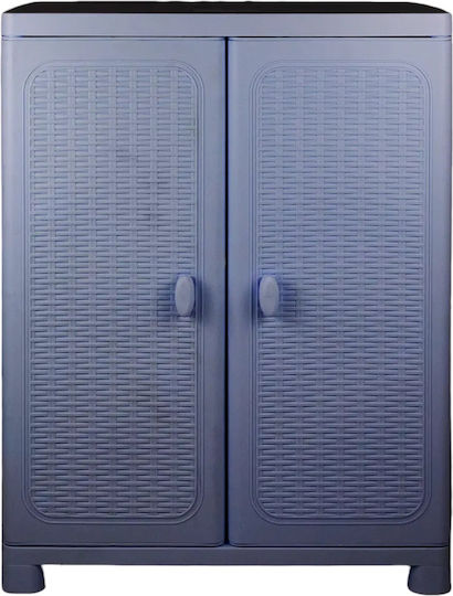 Shoe Cabinet Plastic with 2 Shelves 70x44x91cm